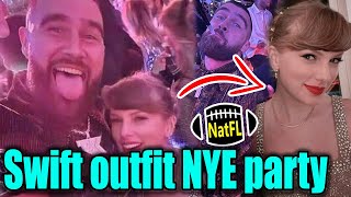 OMG Taylor Swifts sparkling New Years party dress fascinated Travis Kelce [upl. by Alexandrina859]