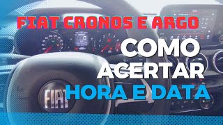 acertar hora e data Fiat argo  Fiat cronos automobile car mecanico mechanic auto viralvideo [upl. by Ramirol]