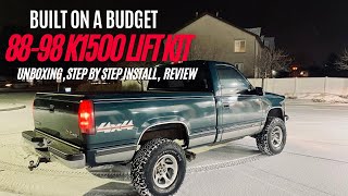 Torch Off Road 13quot Lift Kit Installation  1995 GMC K1500 [upl. by Drofliw]