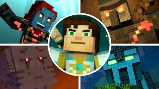 Minecraft Story Mode Season 2  All BossesAll Boss Fights  ENDING PC Xbox PS3 Nintendo [upl. by Angele546]