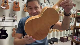 Gold Tone ResoMaple Tenor Resonator Ukulele DemoReview at Aloha City Ukes [upl. by Odradlig851]