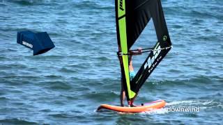 How to sail upwind and downind The Black Team Academy  Beginner Windsurfing [upl. by Albertson593]