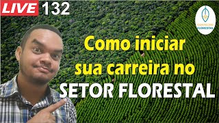 LIVE 132  Como iniciar sua carreira no setor florestal [upl. by Solnit]