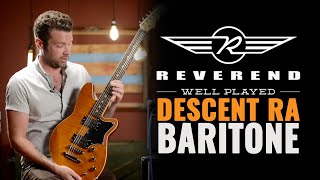 Reverend Descent RA Baritone Violin Brown Flame Maple  CME Gear Demo  Joel Bauman [upl. by Alene935]