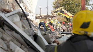 Roof collapse at railway station in Serbia kills at least 13 [upl. by Elleynod298]