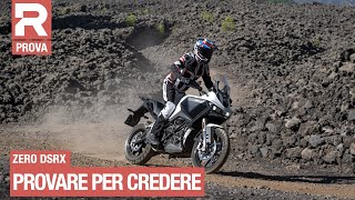 Zero DSRX  Prova su strada e in offroad della nuova maxi enduro elettrica californiana [upl. by Nylednarb]