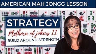 American Mah Jongg Lesson Strategy Plethora of Jokers II mock card [upl. by Amando]