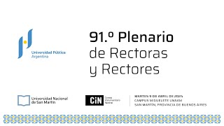 91° Plenario de Rectoras y Rectores [upl. by Alurd]