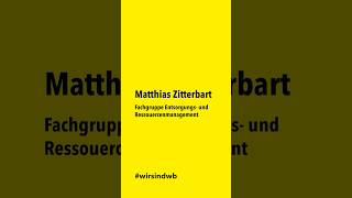 Matthias Zitterbart Spitzenkandidat Fachgruppe Entsorgungs und Ressouercenmanagement [upl. by Merilyn]