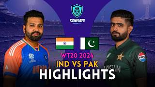 India vs Pakistan T20 World Cup 2024 Highlights  RonPlays [upl. by Elleda]