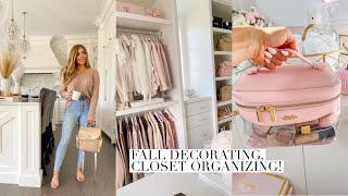 FALL DECORATING CLOSET ORGANZING AND ERRANDS🍂🤎Slmissglam [upl. by Frederiksen]