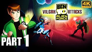 Ben 10 Alien Force Vilgax Attacks Gameplay Part 1 PCSX2 Bellwood  4K UHD Walkthrough [upl. by Odrahcir]