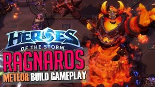 Heroes of the Storm Ragnaros Meteor Build Full Gameplay Live From BlizzCon [upl. by Opiuuk]