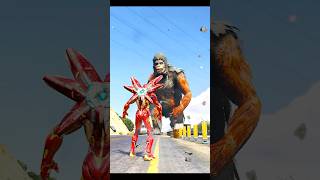 GTA V  kya nuclear godzilla ironman ke friends ki jaan bacha payega 😱 ironman gta5 shorts [upl. by Eitsim416]