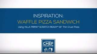 Schwans Chef Collective Recipe Inspiration Waffle Pizza Sandwich [upl. by Ymmot]