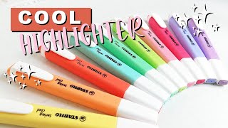 STABILO SWING COOL PASTEL HIGHLIGHTERS  swatches and review [upl. by Lamar]