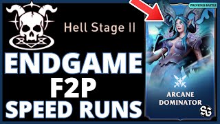 F2P Queen 14  Hell Stage II  Endgame F2P speed runs Awaken Chaos Era [upl. by Julina]