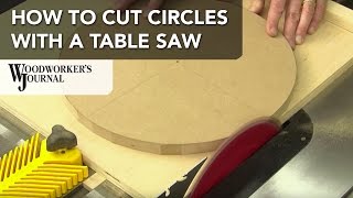 How to Cut Circles on a Table Saw [upl. by Salene373]