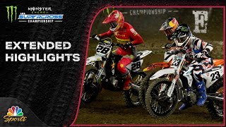 Supercross 2024 EXTENDED HIGHLIGHTS Round 4 in Anaheim  12724  Motorsports on NBC [upl. by Ecertak]