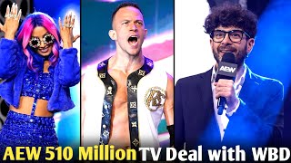 AEW 510 Million TV Deal Confirmed🤯 WWE Counter AEW Celebrity Debut  Ricky Starks Contract Expire [upl. by Llatsyrk]