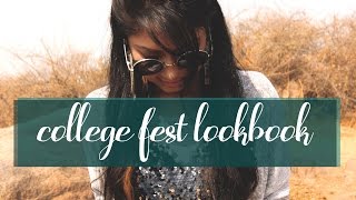 College Fest LookBook  ThatQuirkyMiss [upl. by Redliw]