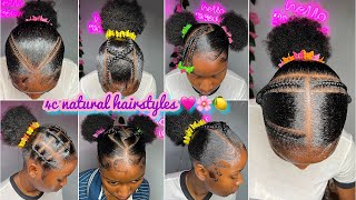 🍏🍋🍡BEST 4c natural HAIRSTYLES  𝐒𝐥𝐚𝐲𝐞𝐝 edges 🩵 NEW TRENDY NATURAL hairstyles 🍏🦋 [upl. by Tarton]