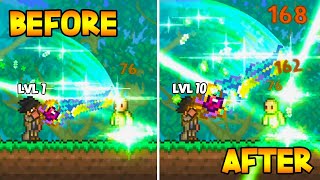 Terraria But Damaging Enemies UPGRADE Reworked Melee Weapons [upl. by Mackoff]