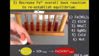 VCE Chemistry Unit 3 Equilibrium Iron Thiocyanate [upl. by Constantine430]