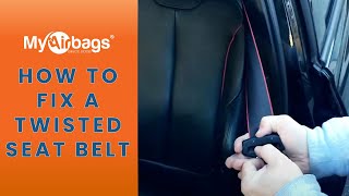 How to Fix a Twisted Seat Belt  MyAirbags [upl. by Keli701]