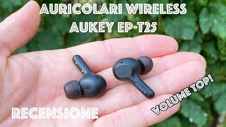 Recensione auricolari true wireless AUKEY EPT25 Minuscoli ma che potenza [upl. by Janey]