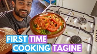 FIRST TIME COOKING TAGINE  A Whole New Way Of Cooking [upl. by Enidlarej]