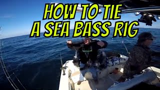 How To Tie a Black Sea Bass Rig [upl. by Derag]