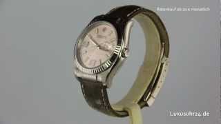 Rolex Oyster Perpetual Datejust 36mm 116139 Luxusuhr24 Ratenkauf ab 20 EuroMonat [upl. by Naesad861]