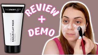 The Inkey List Kaolin Clay Mask Review  Demo [upl. by Gnak]