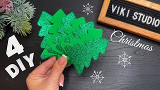 4 DIY Christmas Craft Ideas 🎄 Christmas decorations [upl. by Mcclary]