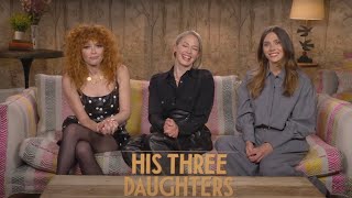 Elizabeth Olsen Natasha Lyonne and Carrie Coon  His Three Daughters interview [upl. by Aprilette]