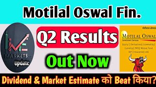 Motilal Oswal Finance Q2 results 2025  Motilal Oswal Finance Share Latest News  motilal oswal news [upl. by Aseral251]