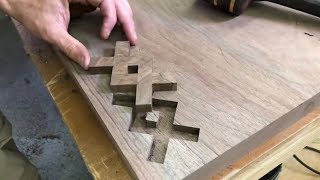 Wood Inlay For Beginners—How To Woodworking [upl. by Muns55]