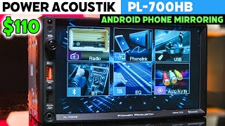 Power Acoustik PL700HB  7quot Android Phone USB Mirroring [upl. by Arabel]