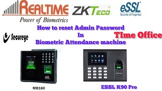 How to reset admin password in Any Biometric attendance machine [upl. by Iverson]