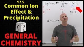 175 Common Ion Effect and Precipitation  General Chemistry [upl. by Herm522]