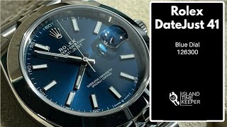 Rolex DateJust 41 Blue Dial 126300  Unboxing with Review and Information [upl. by Rosaline]