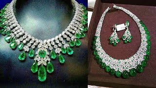 Gorgeous Emerald Diamond Necklace Design [upl. by Inimak]