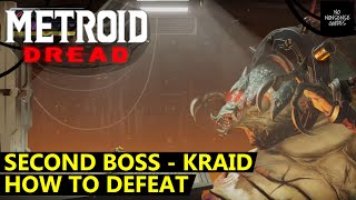 Metroid Dread Second Boss  How to Defeat Kraid [upl. by Curtis]