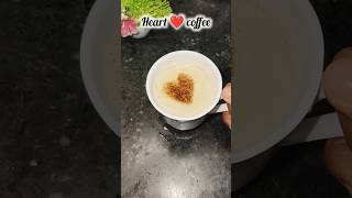 heart 🤎 coffee ☕ hotcoffee food youtubeshorts recipe shorts coffee cooking [upl. by Tabshey]