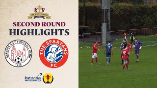 Brechin City 12 Spartans  Scottish Gas Scottish Cup Second Round Highlights [upl. by Anelej]