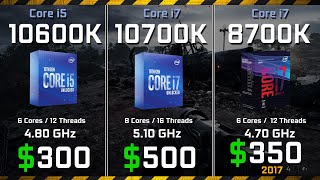 Core i510600K vs i710700K vs i78700K Test in Games and Render Performance [upl. by Seana]