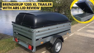 Brenderup 1205sXL with lockable ABS Lid Review brenderup brenderuptrailers campingtrailer [upl. by Irtak65]