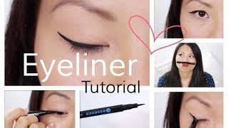 Eyeliner Tutorial für Schlupflider  Monolids [upl. by Norag]