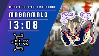 MH Rise Demo  Magnamalo  Bow Solo  1308 [upl. by Aihsemot]